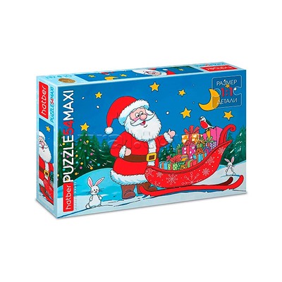 Пазлы MAXI 54 "Дед Мороз с подарками"