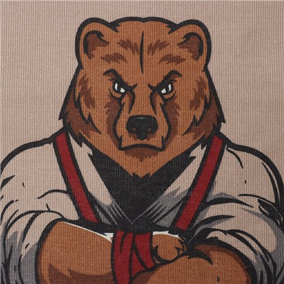 Фартук «Доляна. Настоящий защитник», 70×60 см, рогожка,100% хлопок, 160 г/м²