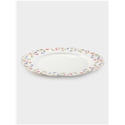 Тарелка WY Flowers song, d=26.5 см, фарфор, белая