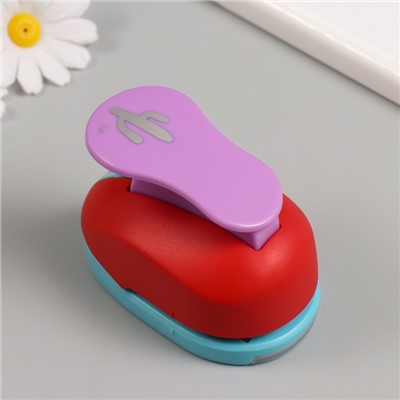 Дырокол фигурный рисунок 3.8×3.8 см «Кактус длинный», 7×5.2×9.2 см, МИКС