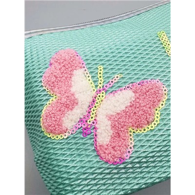 Sunflower Косметичка женская лодочка с пайетками Love 11653-8, мятный 21005