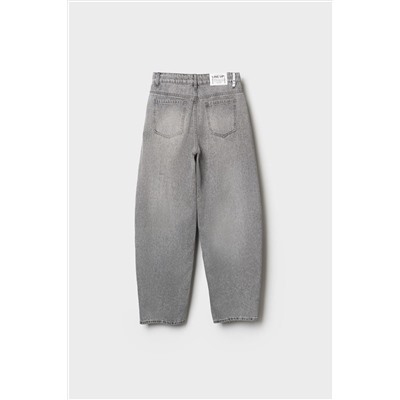 Брюки текстильные джинсовые для девочек PLAYTODAY, 1240105