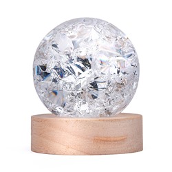 Светильник "Хрустальный шар" (в ассортименте) в коробке