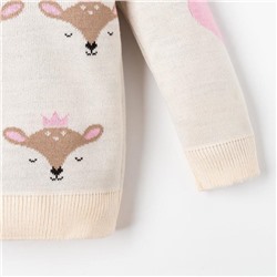 Костюм для девочки вязаный «Крошка Я» Cutie, рост 68-74 см, бежевый