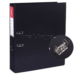 Папка с арочным механизмом A3 75 мм PP двусторонний разобранная вертикальная, наварной карман с этикеткой, черная