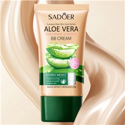 BB-крем для лица с соком алоэ вера SADOER, 40 гр. Тон: Натуральный