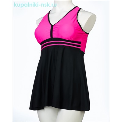 377 F Купальник раздельный платье (52-60)