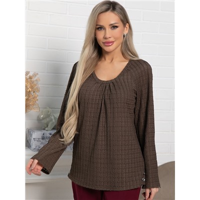 Блуза Маллуя (кофе) Б15167-4М