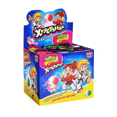 Хрустящее сахарное драже "Хрустямба. Клёво-Фруктово" 10г*30шт