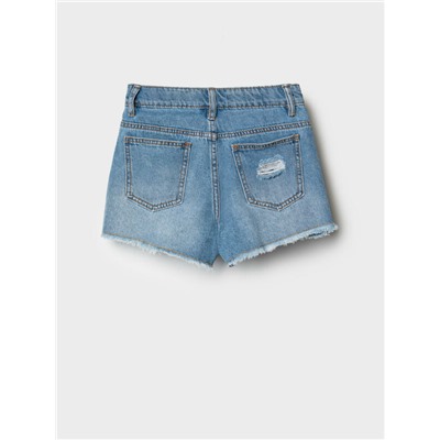 Шорты текстильные джинсовые для девочек