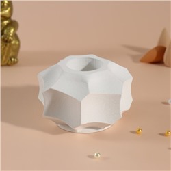 Подставка для благовоний, конусов «Грани», белый 7.5×7.5×5 см,