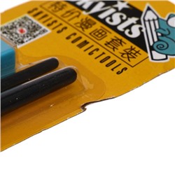 УЦЕНКА Набор перьев, 5 штук, нержавейка с 2-мя держателями + ластик на блистере