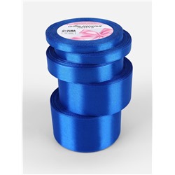 Атласная лента, набор 5 шт., 6/10/20/40/50 мм, 23±1 м, синяя №40