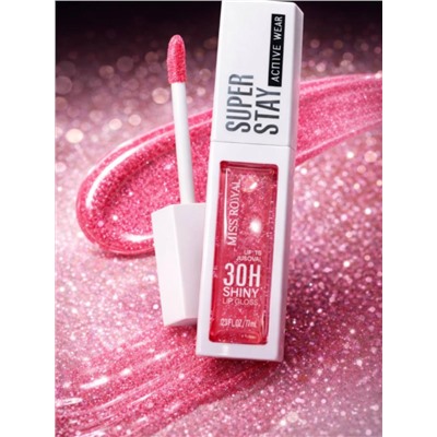 Набор перламутровых блесков для губ Miss Royal Lip Gloss Liquid, 6 шт