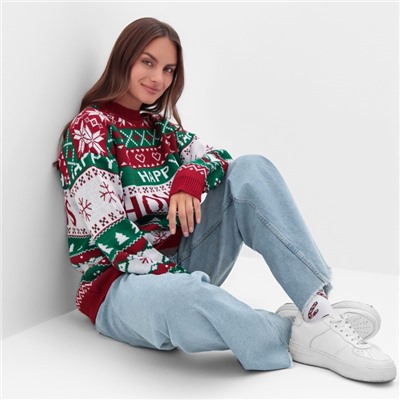 Свитер вязаный новогодний KAFTAN Holidays, размер 46
