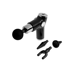 Массажёр для тела LEM-02, перкуссионный, 4 насадки, 6 режимов, 1800-3200 об/мин