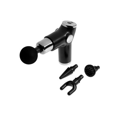 Массажёр для тела LEM-02, перкуссионный, 4 насадки, 6 режимов, 1800-3200 об/мин