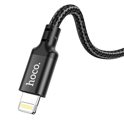 Кабель Type-C - Apple lightning Hoco X14 Double speed PD 20W 200см 3A  (black)
