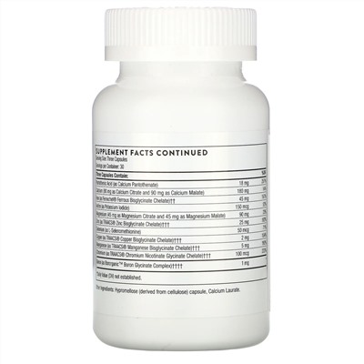 Thorne Research, Basic Prenatal, 90 капсул