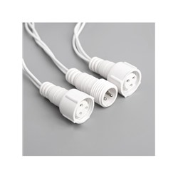 Гирлянда «Нить» 10 м, IP44, УМС, белая нить, 100 LED, свечение мульти, 220 В