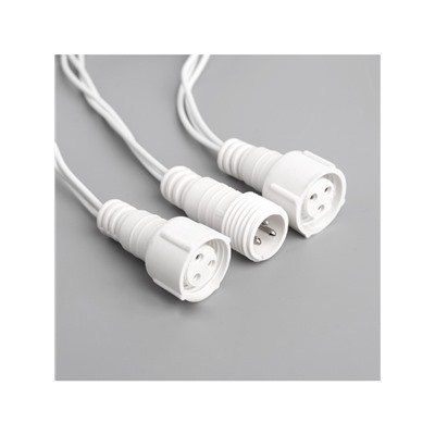 Гирлянда «Нить» 10 м, IP44, УМС, белая нить, 100 LED, свечение мульти, 220 В