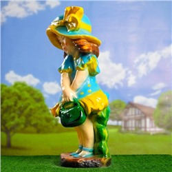 Садовая фигура "Девушка Модница" 40х30х87см