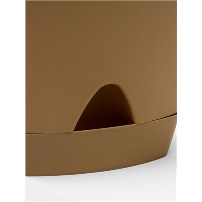 Горшок для цветов с прикорневым поливом Amsterdam, 8 л, цвет молочный шоколад