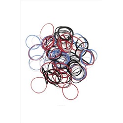 Dewal Резинки для волос RES-031, силиконовые, цветные, 100 шт KRISTALLER, 1111901