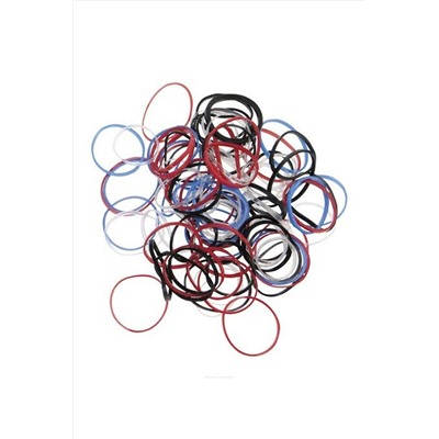 Dewal Резинки для волос RES-031, силиконовые, цветные, 100 шт KRISTALLER, 1111901