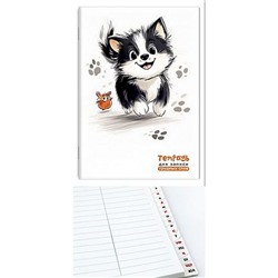 Тетрадь-словарик для записи трудных слов с алфавитом А5 64л линия "Забавный щенок" с высечкой С3629-11 КТС-ПРО