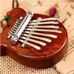 Калимба Music Life «Медвежонок», 8.5×6.5×3.5 см, 8 язычков, деревянная, коричневая