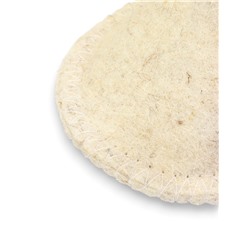 Тапочки для бани, полиэфир 70%, шерсть 30%, белые