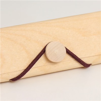 Шкатулка для росписи дерево «Тонкий лист», треугольная, 19×3.4×3.4 см