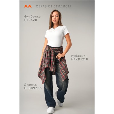 Женская футболка в рубчик Happyfox