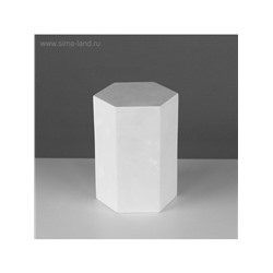 Геометрическая фигура «‎ПРИЗМА шестигранная», 20 см, гипсовая