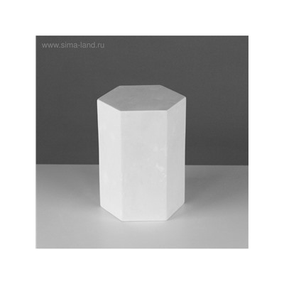 Геометрическая фигура «‎ПРИЗМА шестигранная», 20 см, гипсовая