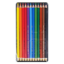 Карандаши Koh-I-Noor 3822 PolyColor художественные, мягкие, 12 цветов, в металлическом пенале