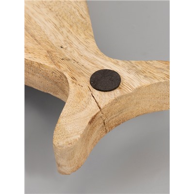 УЦЕНКА Блюдо в форме рыбки «Листья» дерево манго 25.5×10×2 см