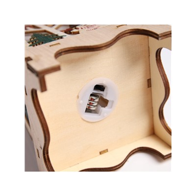 Светодиодная фигура «Снеговик в лесу» 11×23×11 см, дерево, батарейки LR1130×3 (в комплекте), свечение тёплое белое