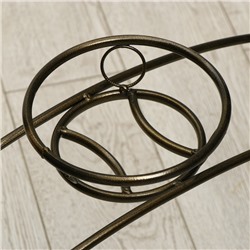 Подставка для цветов, напольная, на 3 горшка, d=14 см, бронзовая, «Арка»