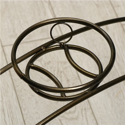 Подставка для цветов, напольная, на 3 горшка, d=14 см, бронзовая, «Арка»