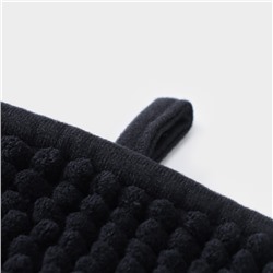 Коврик для дома LaDо́m, букли, плотность 1000 г, 50×80 см, графитовый