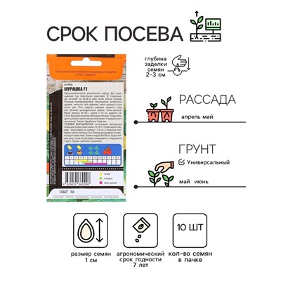 Семена Огурец "Мурашка" F1, раннеспелый, партенокарпический, 10 шт