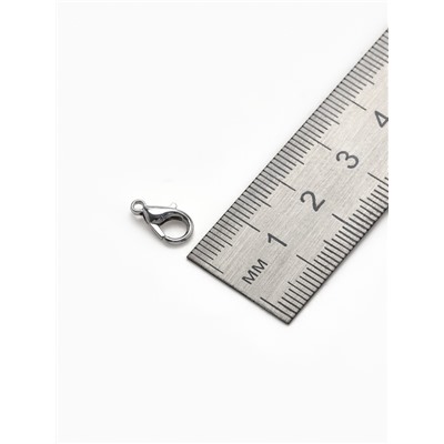 Замок карабин, 200 шт. 12 мм, цвет серебро