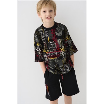 Комплект трикотажный для мальчиков: фуфайка (футболка), шорты PLAYTODAY, 1239868