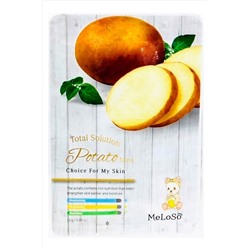 MeLoSo Тканевая маска для лица с экстрактом картофеля / Total Solution Potato Mask, 25 г KRISTALLER, 1111115