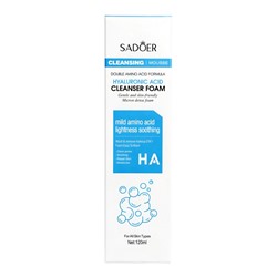 Пенка для умывания с щеткой, с гиалуроновой кислотой, 120 мл