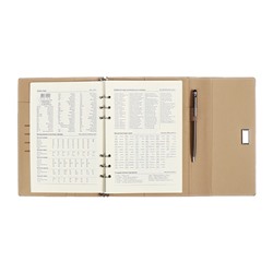 Органайзер на кольцах А5, 100л, линия, к/зам, с ручкой, в подар. короб., Серый