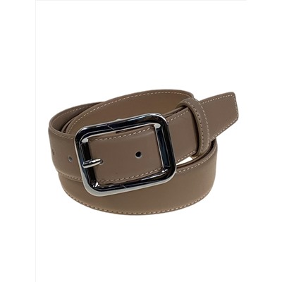 Ремень женский из натуральной кожи, цвет  бежево-серый