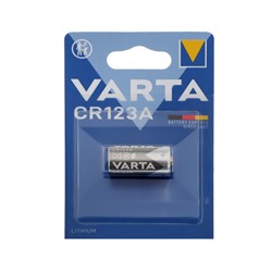 Батарейка литиевая Varta Professional, CR123A (DL123A)-1BL, 3 В, 1 шт. в блистере